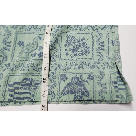 Reyn Spooner Kloth Lahaina Sailor Pullover Leaf Green Hawaiian All Over Print - Picture 6 of 9